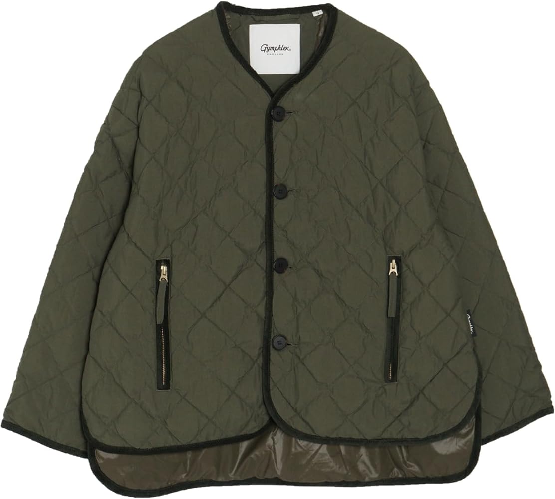 Gymphlex キルトダウンカラーレスジャケット 12サイズ Gymphlex キルトダウンカラーレスジャケット 12サイズ Gymphlex キルト